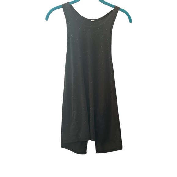 lululemon athletica Tops - Lululemon Goal Up Tank Top Split Tie Back Black Size 4 Black